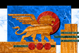 Deco Winged Lion